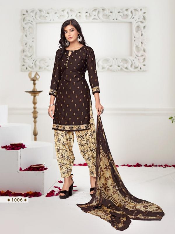 Rajna American Crepe Printed Dress Material Collection